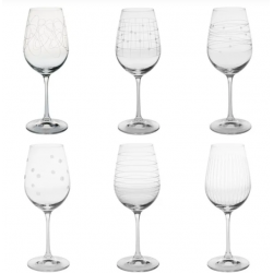 6 VERRES A PIED GRAPHIK 35 CL