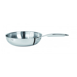 Poele inox CASTEL PRO  24cm CRISTEL